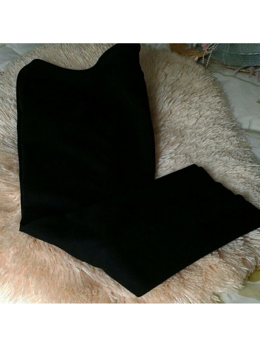 Chaps Petite stretch Black Pants Size 8P